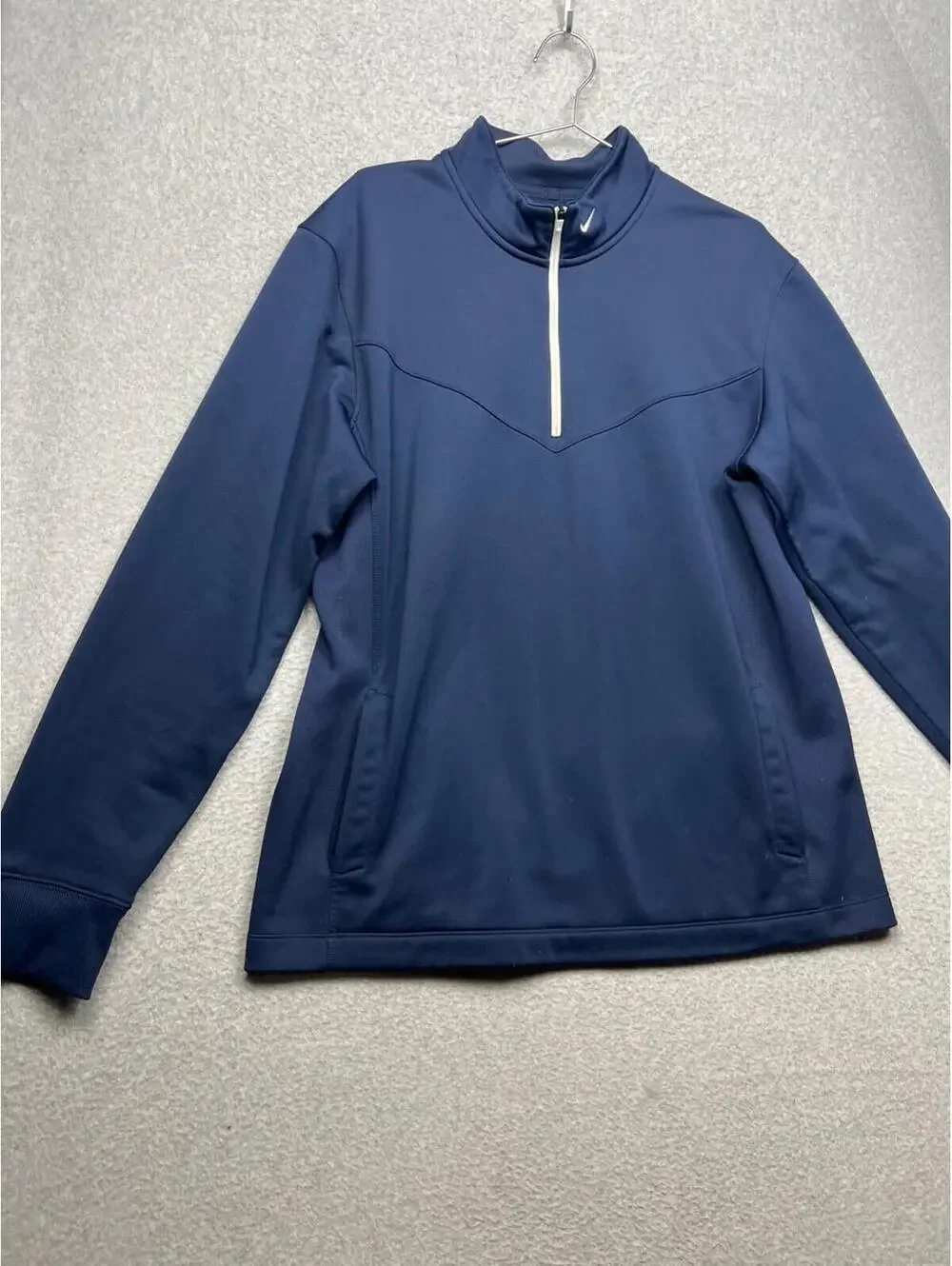 Nike Mens Golf Tour Performance Track Jacket L THERMA-FIT Navy Athletic running